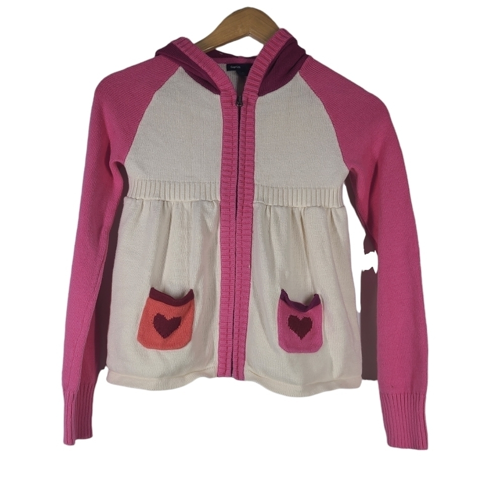 GAP Kids Long Sleeve Hoodie Full Zip Sweater Girls Size Large